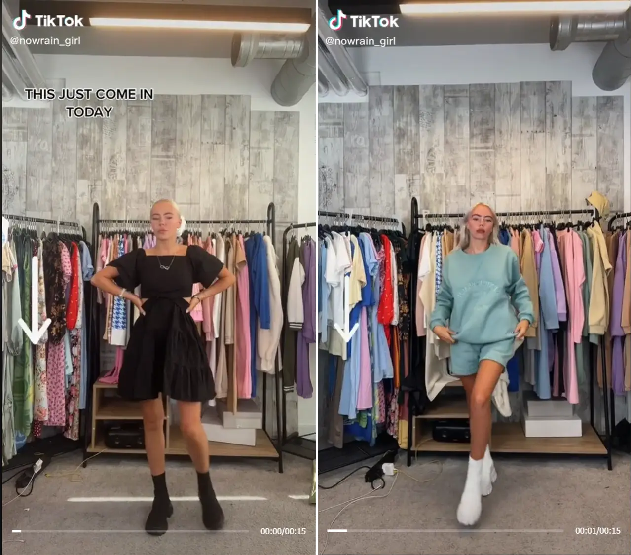 Lifestyle creator feed spanning food, fashion, and gadgets contrasted with a vertical skincare feed