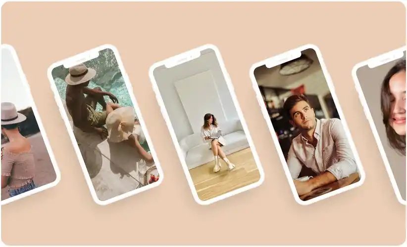 Creator videos lined up on phone screens, each one from an invited affiliate with their own audience